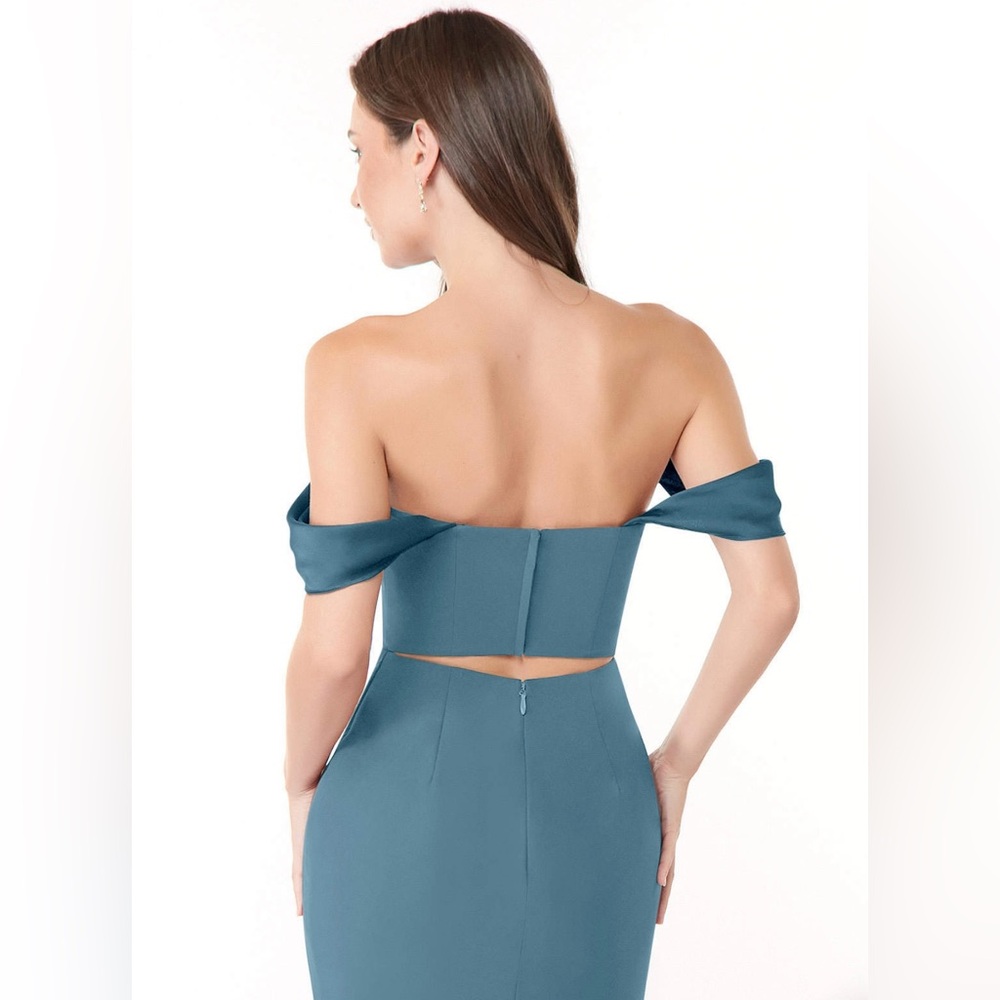 Azazie Lynnie Bermuda Blue - Picture 6 of 8